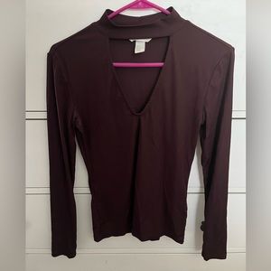 Burgundy shirt
